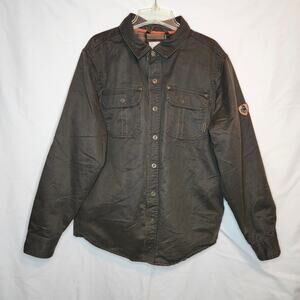 Legendary Whitetails Men's Large Brown Journeyman Flannel Lined Shirt Jacket